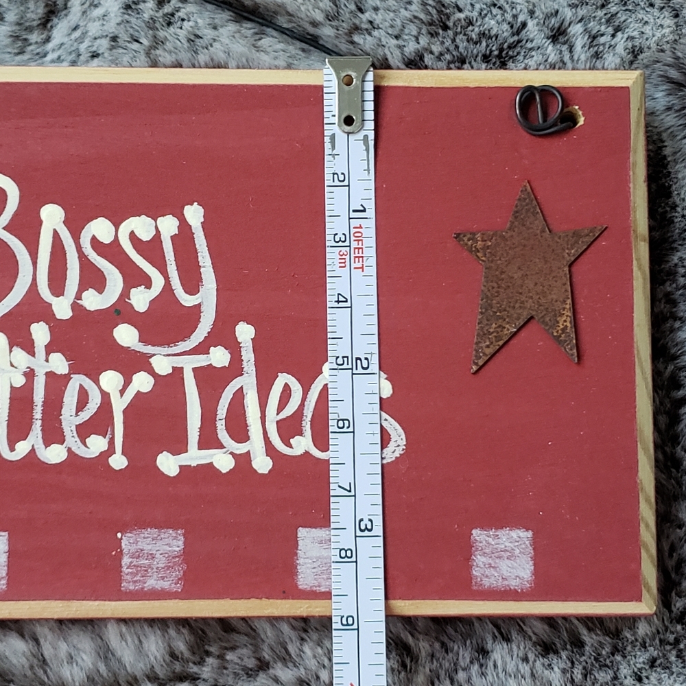 Red Rustic Country Sign - Picture 4 of 6